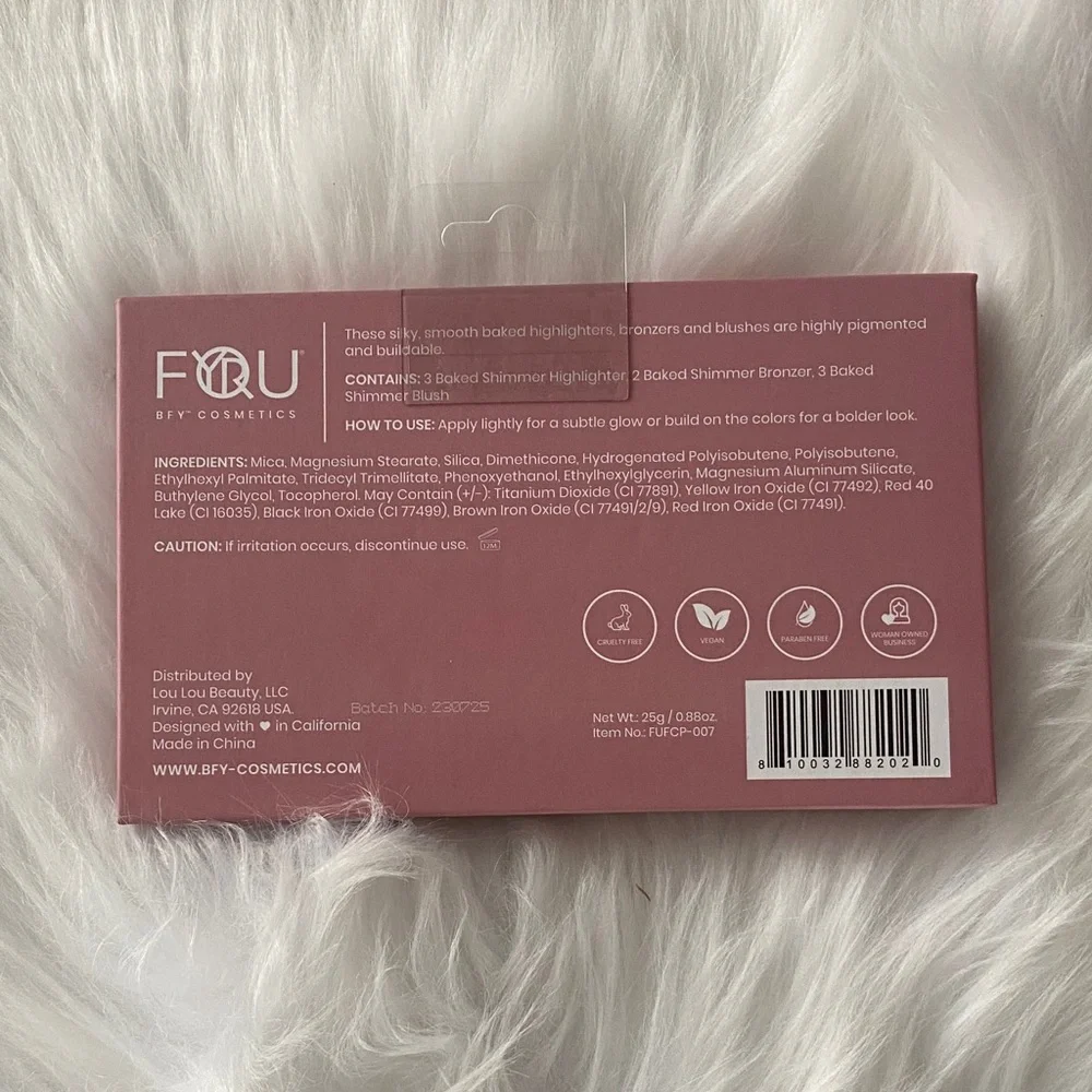 Baked Terracotta Highlighter & Blush Palette - Pink Shades/ new